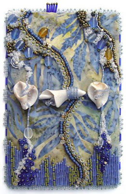 Bead Journal Project, Christi Carter, shells, sky