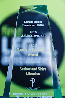 LIAC Centre of Excellence Award presented to Sutherland Shire Libraries