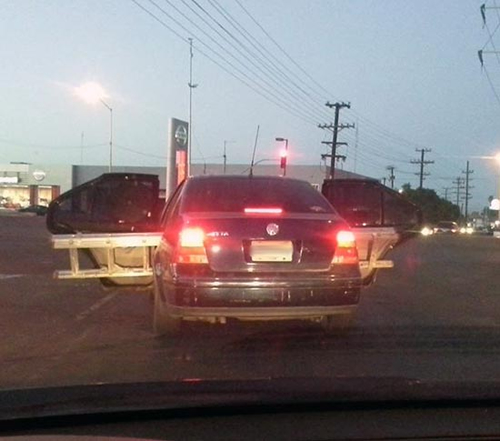 Moviendo la Escalera en el Auto