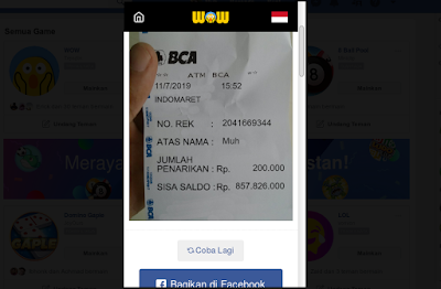  kali ini aku akan membuatkan tutorial perihal cara menciptakan foto penarikan uang bank BCA yan √ Cara Membuat Foto Penarikan Uang Bank BCA di Facebook