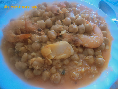 garbanzos con bacalao y langostinos alba hogar