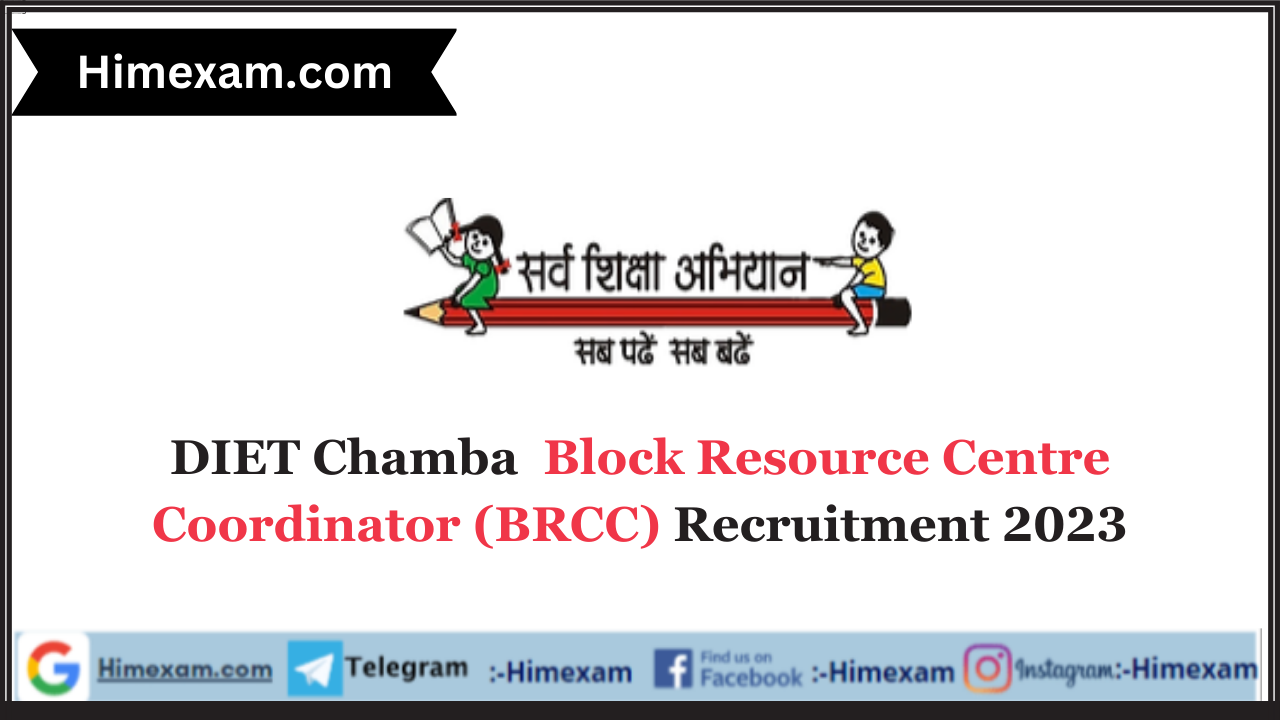 DIET Chamba BRCC Recruitment 2023