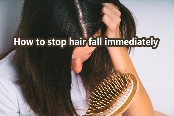 How to stop hair fall immediately