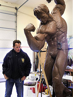 arnold schwarzenegger Orders 3 Bronze Statues Of Himself