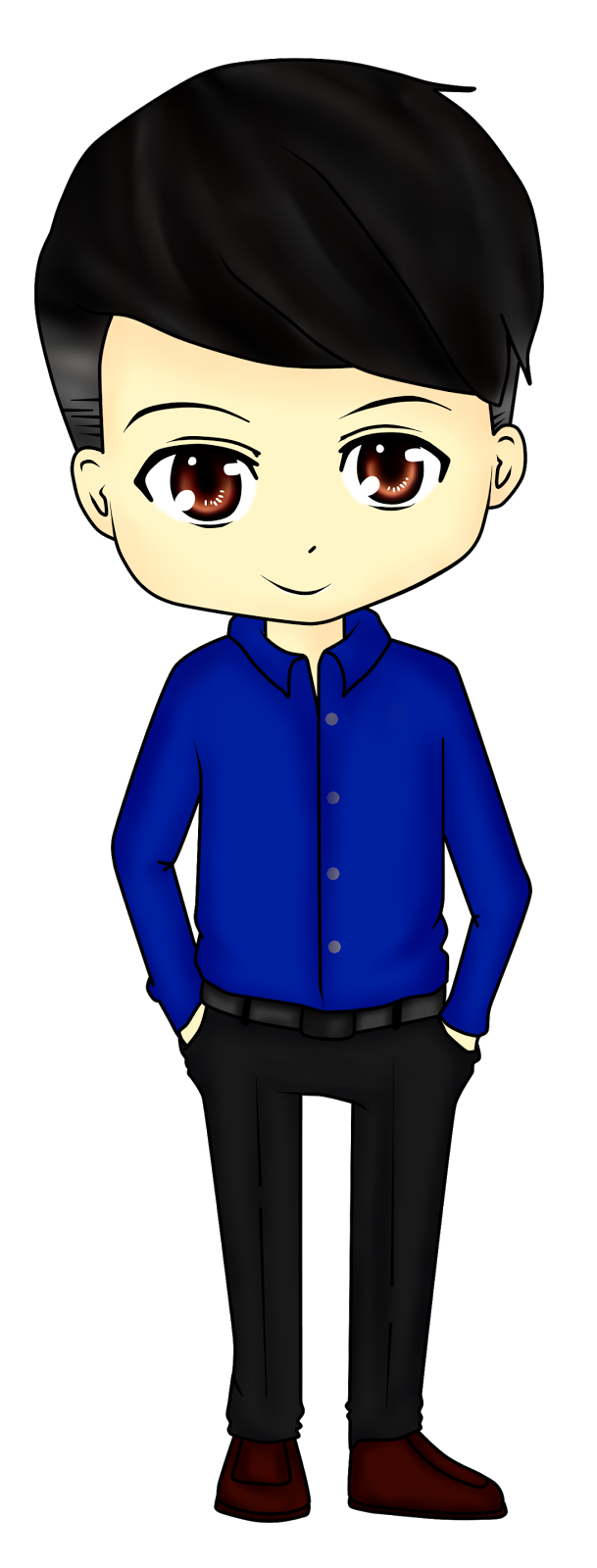 Diya Hanun Chibi Doodle style model lelaki