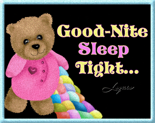Good Night Teddy Bear GIF Picture