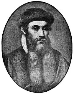 Johannes Gensfleisch zur Laden zum Gutenberg was a German blacksmith, goldsmith, printer, and publisher who introduced printing to Europe