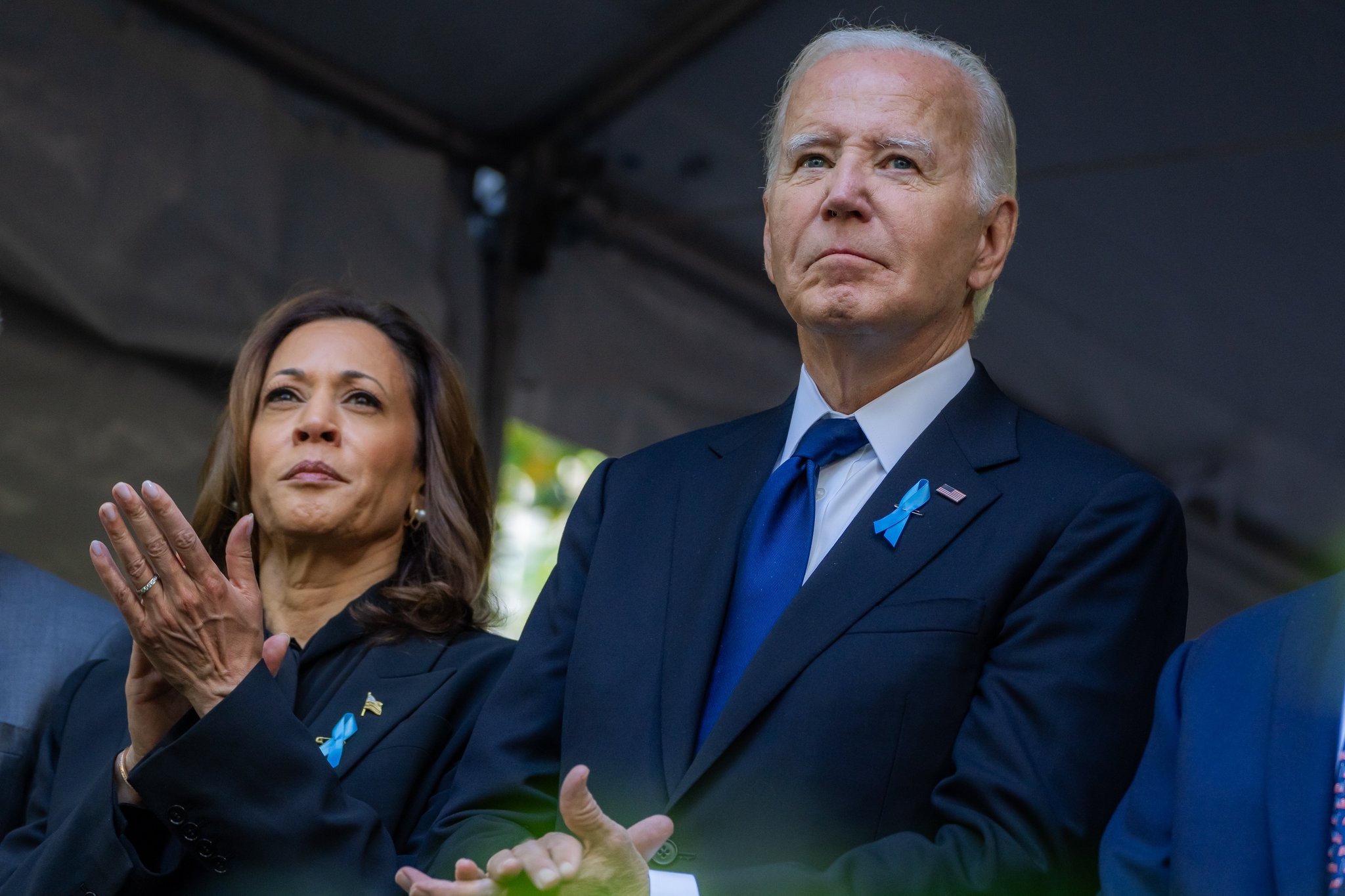 President Joe Biden, alongside Vice President, Kamala Harris, at the anniversary of September 11