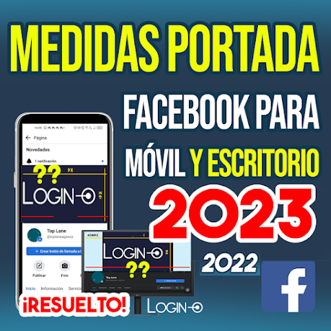 Portada página Facebook MEDIDA para móviles y escritorio - PLANTILLA ACTUALIZADA PARA DESCARGAR - Septiembre 2022 y 2023