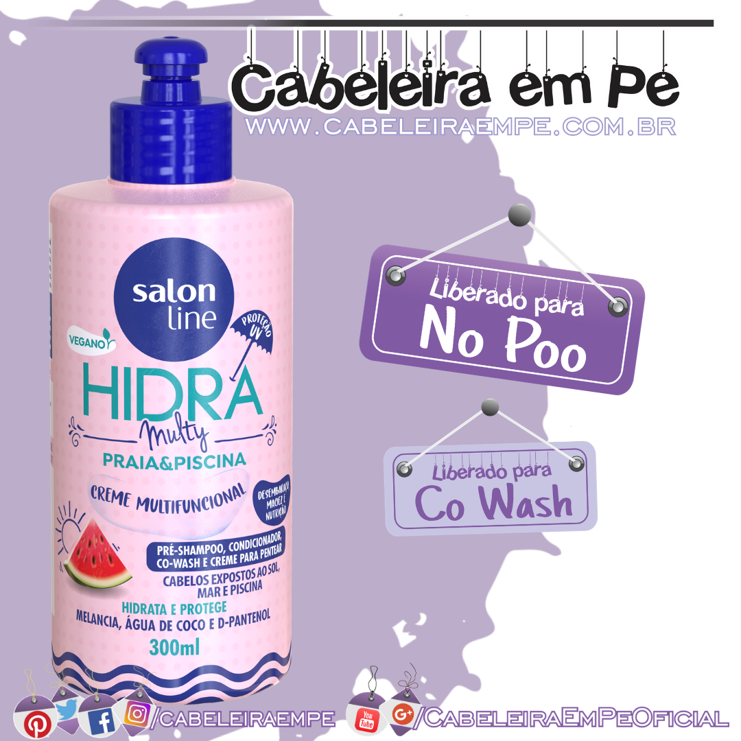 Creme Multifuncional Hidra Multy Praia e Piscina - Salon Line (No Poo)