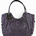 100% Hornback Skin Genuine Crocodile Leather Handbag Bag Tote Hobo Large Soft&Shiny Dark Purple New Ems Shipping @ Genuineshop