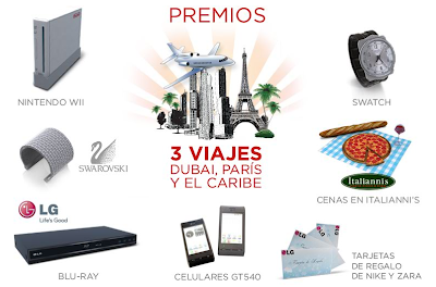 premios promocion LG regalate una navidad en 3D Mexico 2010