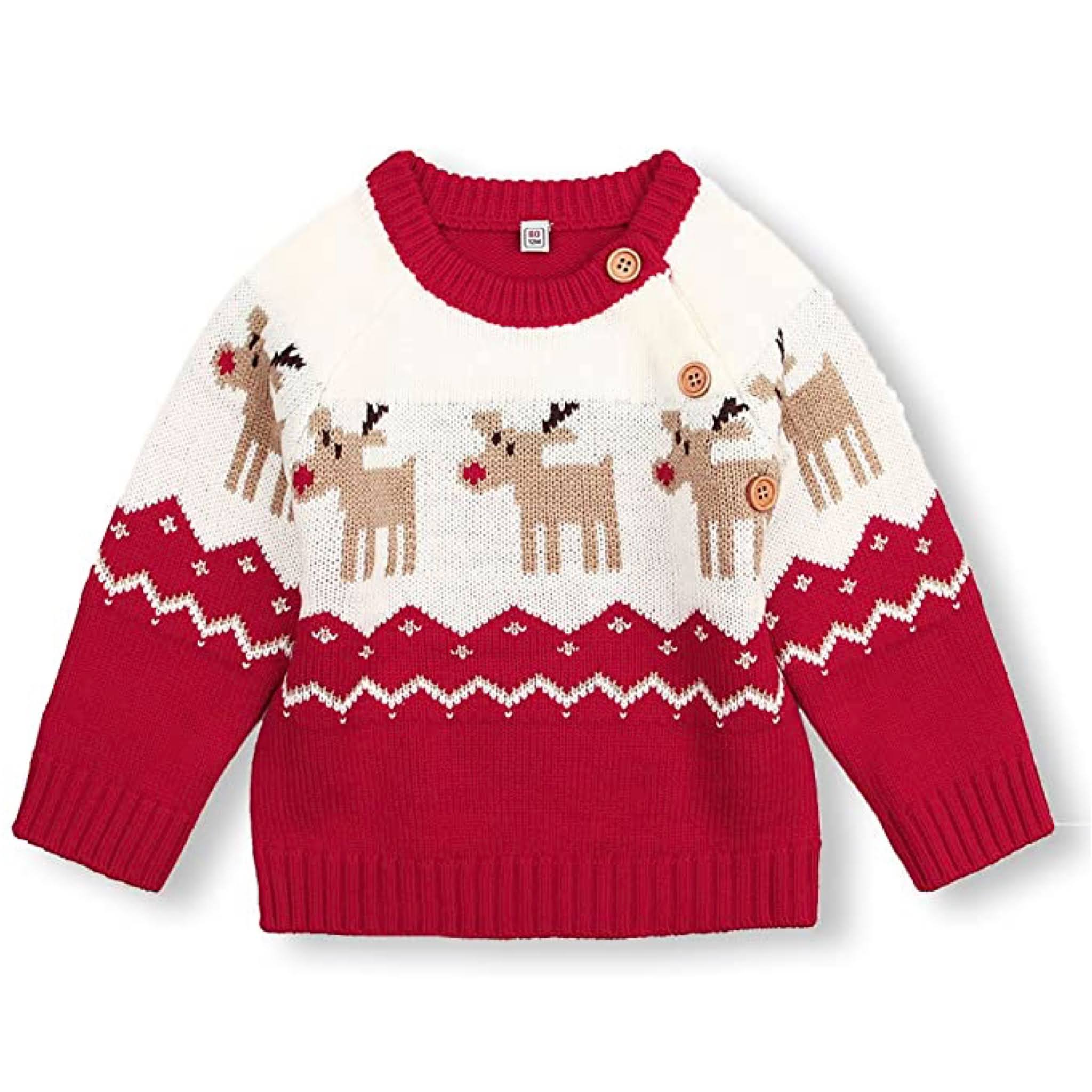 Baby & Toddler Reindeer Christmas Sweater from Amazon