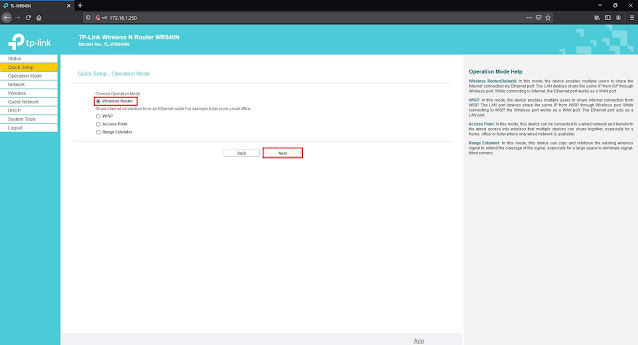 Setting Access Point TP-Link TL-WR840N sebagai Router