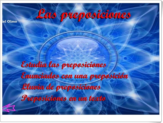 "Las preposiciones" (Lengua Española de Primaria)