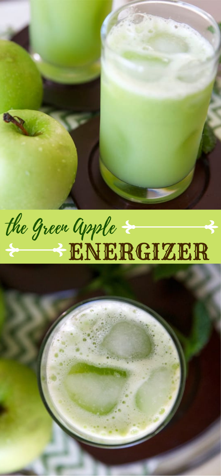 THE GREEN APPLE ENERGIZER #drink #perfectjuice