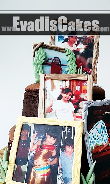 Lower layer picture of Picture Frame Cake