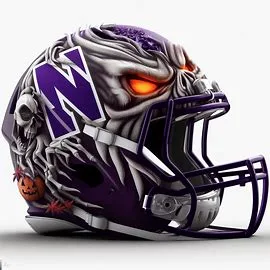 Northwestern Wildcats Halloween Concept Helmets