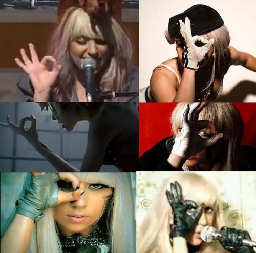 Collage of all Lady Gaga She throws it up like its her job 