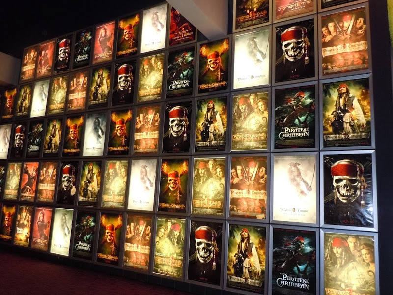 Pirates of the Caribbean movie poster wall