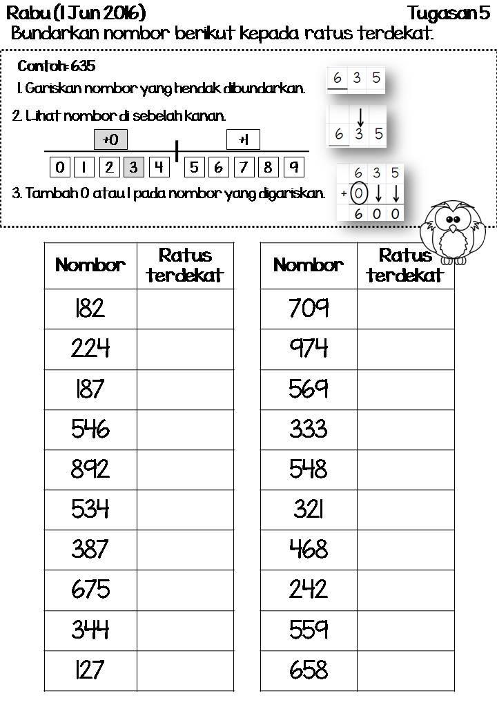 Kerja Rumah Matematik Tahun 2 Cuti Pertengahan Tahun