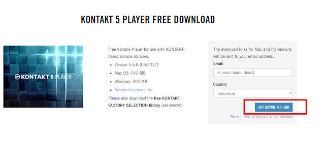 Instrument yang sebenarnya di buat untuk menjalankan sample Kontakt instrument Cara download vst Kontakt 5 player gratis di sini 