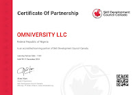 Omniversity  - SDCC Certificate of partnership and Accreditation