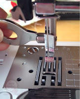 Remove the presser foot holder