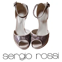 Queen Maxima Style SERGIO ROSSI Snakeskin T-strap Pumps