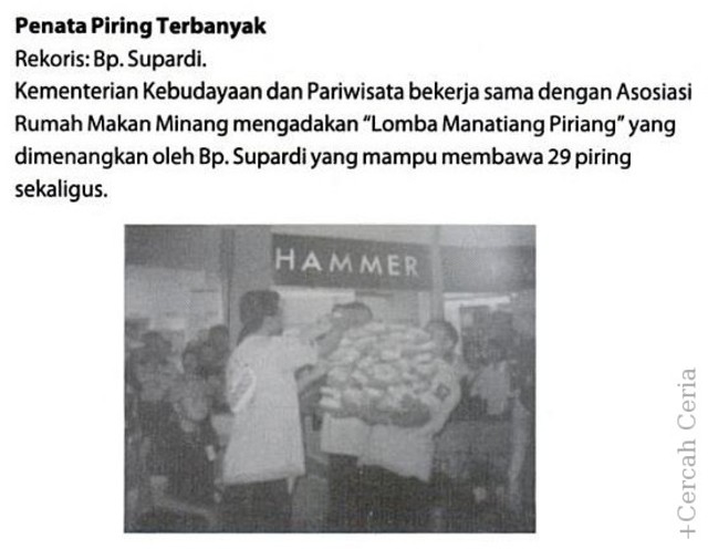 rekor muri manatiang piriang