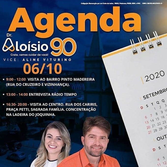 Agenda dos candidatos a prefeito de Crato, Juazeiro do Norte e Barbalha