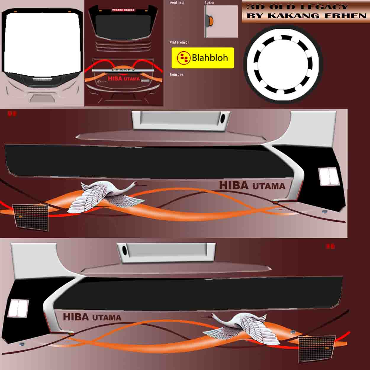 livery bussid hiba utama hd