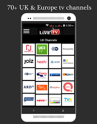 تطبيق live tv لمشاهدة قنوات عربية واجنبية و bein sports للاندرويد