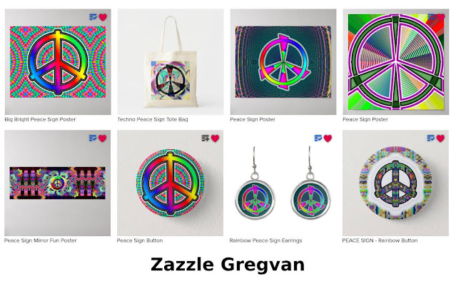 Peace Sign Stuff for Sale at Zazzle Gregvan