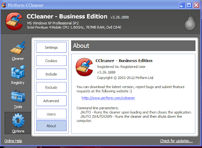 CCleaner Professional + Business Edition v3.26.1888 + crack