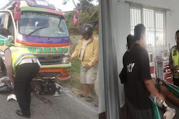 Kendarai Sepeda Motor, Pelajar Berusia 14 Tahun di Simalungun Hantam Bus, Korban Alami Luka Berat