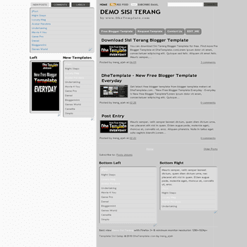 Sisi Gelap Blogger Template