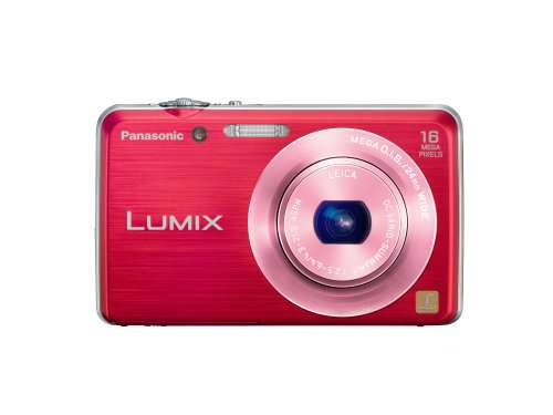 Panasonic Lumix DMC FH-8 16.1 MP Digital Camera with 5x Wide Angle Optical Image Stabilized Zoom (Red)