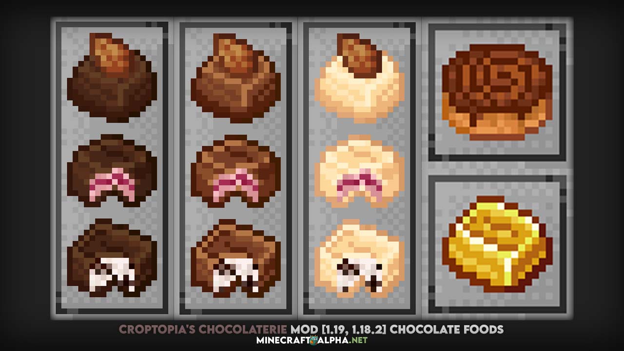 Croptopia's Chocolaterie Mod [1.19, 1.18.2] Chocolate Foods for Minecraft