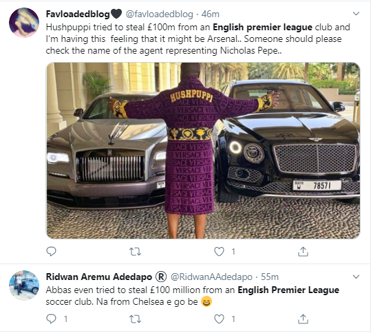 Drama As Hushpuppi was about to steal £100 million from an English Premier League club