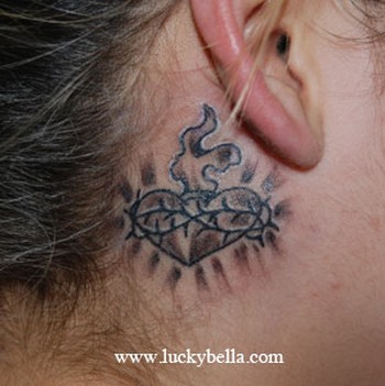 Behind ear star tattoo design fairy moons tattoofairy tattoosart fairy