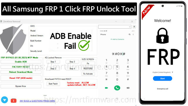 ZeroKnox Removal v1.0 Free Download | All Samsung Android 11/12 /13 Frp Unlock One Click Tool - Fix ADB Enable Fail