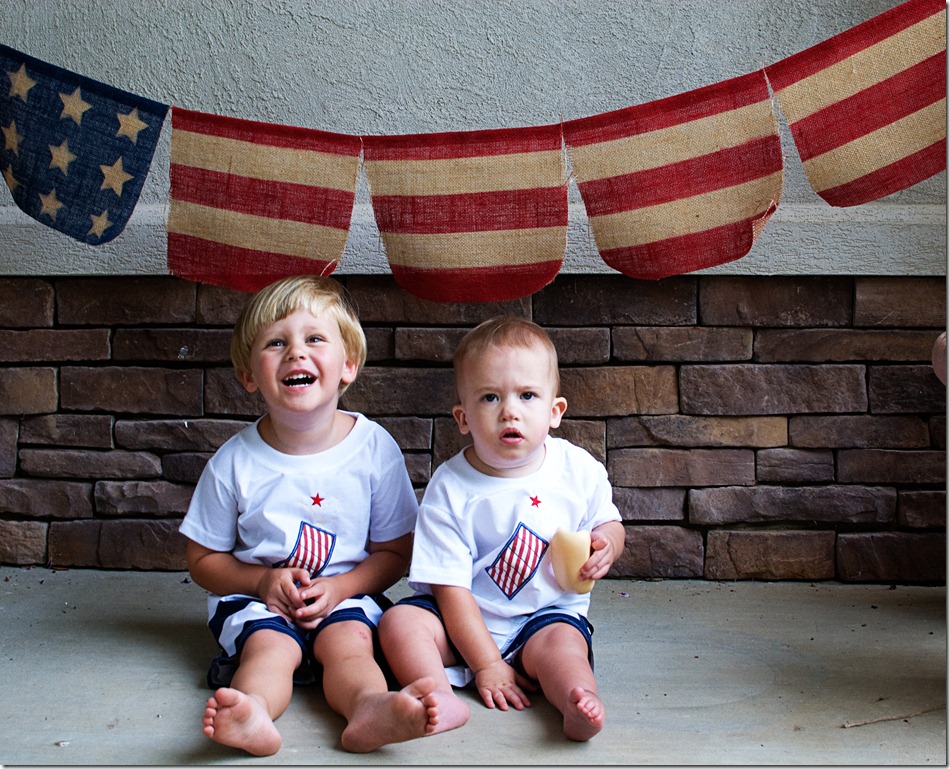 boys with flag