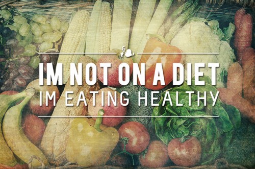 ... are just eating healthy! It's a new way of life =D STAY POSITIVE GUYS