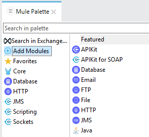 Mule 4 Palette