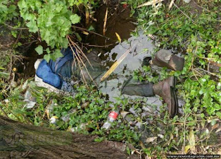 Hallan hombre ejecutado en un canal de aguas en Morelia