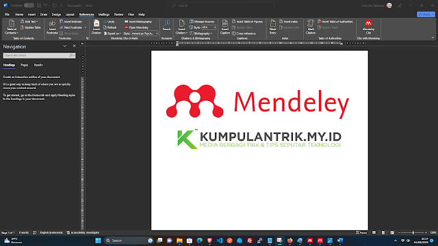 Cara Download Mendeley di Laptop