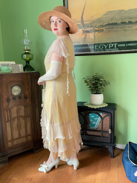 Nataya Alexa 1920s Flapper Dress in Lemon
