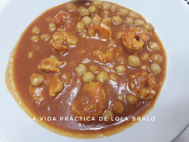 GARBANZOS LANGOSTINOS TOMATE 