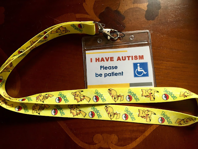 autism awareness pokemon lanyard badge